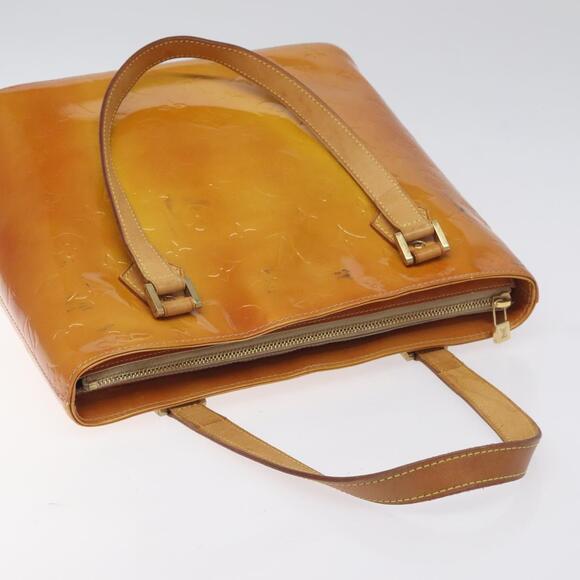 LOUIS VUITTON Monogram Vernis Houston Hand Bag Beige M91004 - Picture 6 of 13